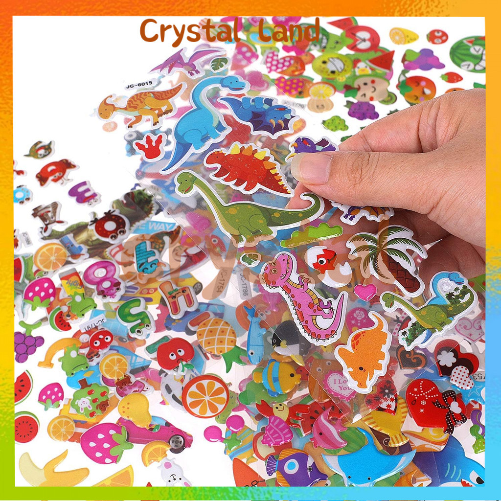 

Sticker Timbul Karakter / Stiker Mainan Anak Perempuan / 3D Stiker Timbul Random Stiker Mainan Tempel