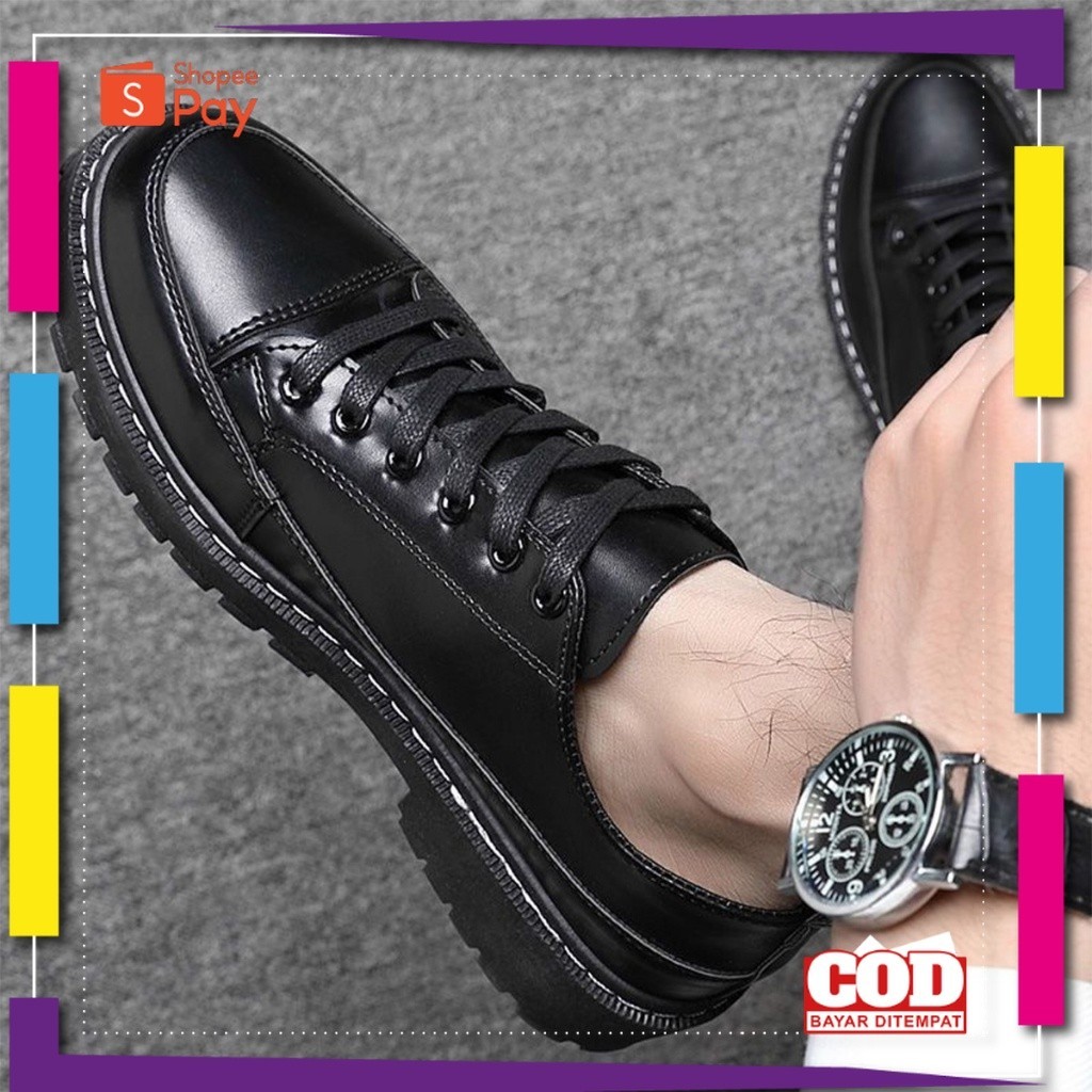 UKURAN SIZE 37 38 39 40 41 42 43 44 45 / Sepatu Pria Carlos Docmart Original Sepatu Kulit Pria Casua