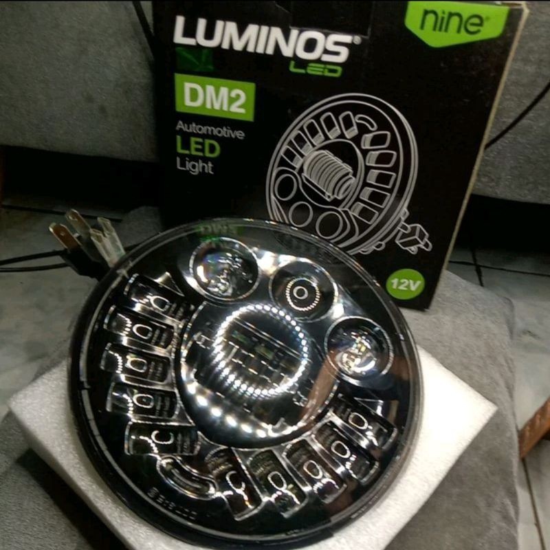 BIG SALE Lampu Led Daymaker 5,7 Inch 16 Led dan 7 Inch 19 Led 75 watt original LUMINOSLED BY NINE