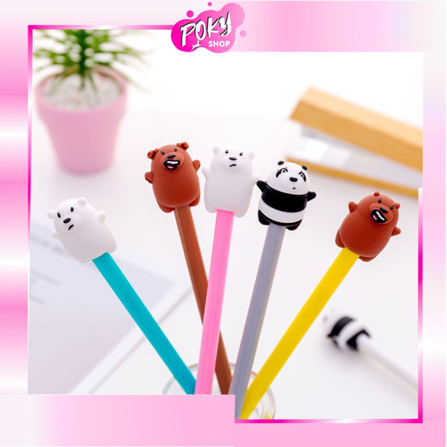 

POKY - S5611 Pena Pulpen Gel Karakter Bare Bear / Alat Tulis Sekolah Kantor ATK / Pena Motif Karakter Beruang Lucu / Stationary