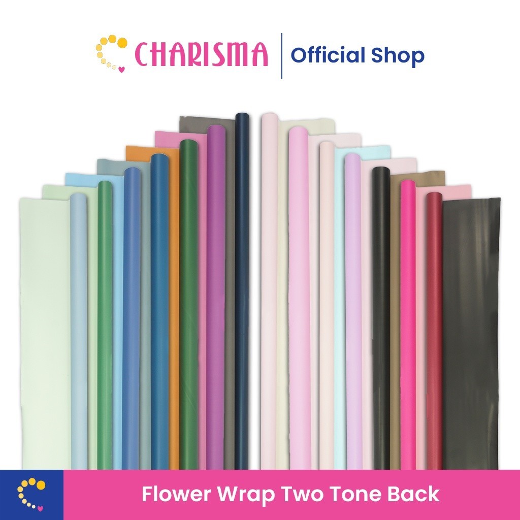 

Flower Wrapping Cellophane Paper Color - Two Color Cellophane Full Color - Kertas Buket Bouquet Bunga Halus Hias Dekorasi Pesta