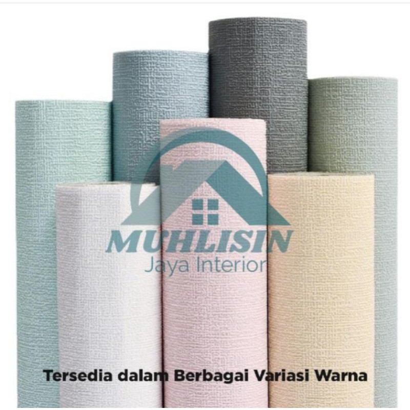 Promo Wallpaper Linen Foam 3D Motif Kulit Jeruk