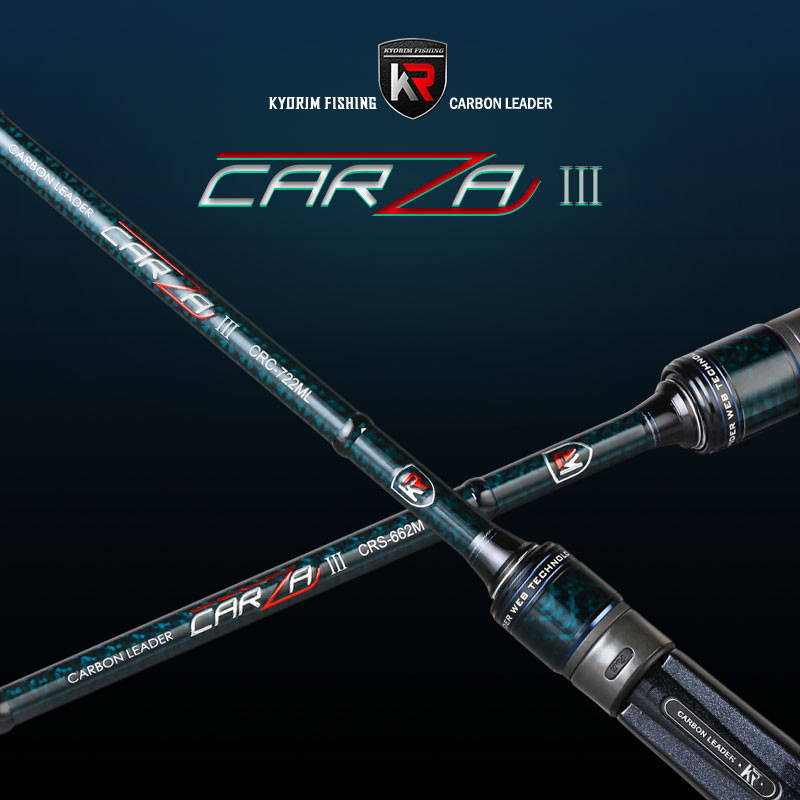 Kyorim CARZA3 LURE ROD 2 Sections TORAYCA CARBON+SPECIAL X FUJI K GUIDE ALCONITE RING FUJI REEL SEAT
