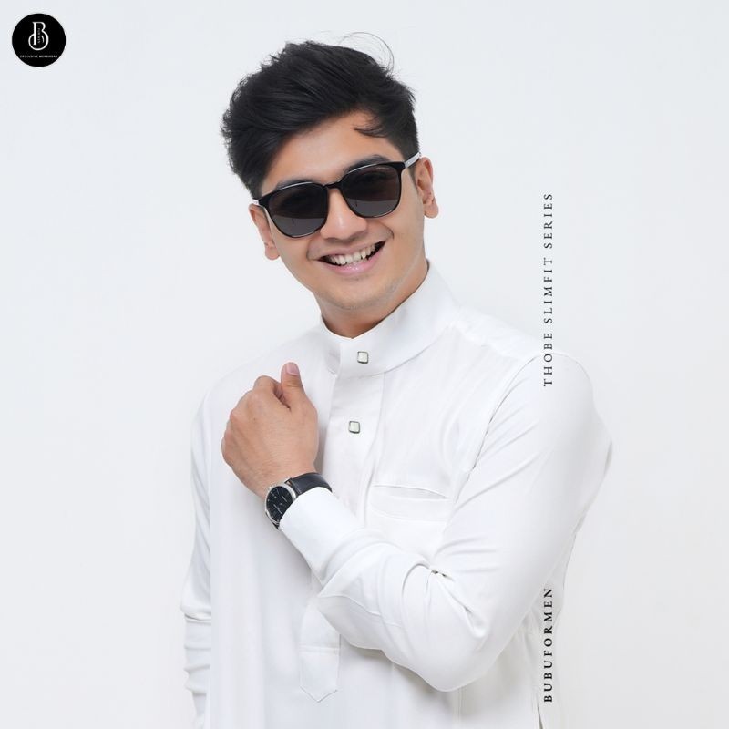 BUBU - Gamis Thobe Abaya Pria SlimFit | G-Stretch