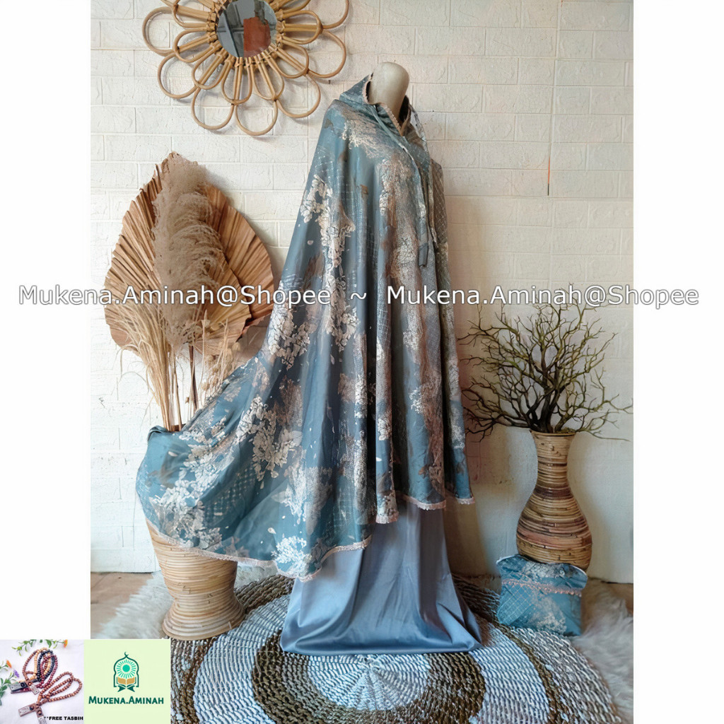 MUKENA.AMINAH MUKENA DEWASA  ARMANI SILK PREMIUM 2IN1 TRAVELING