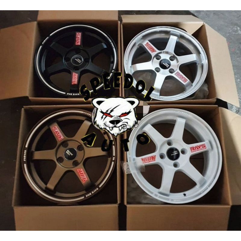 Velg volk rays te37 r15 velg racing mobil volk rays te37 ring 15