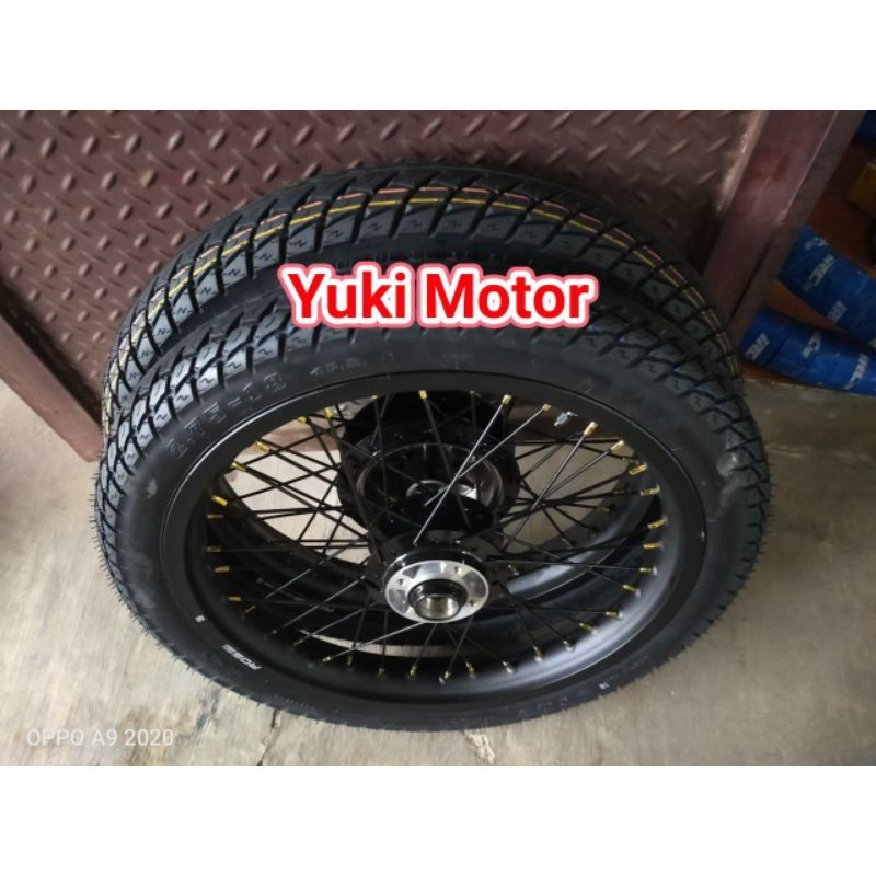 Velg RX King ring 18 x185x215 jari jari hitam tromol ori