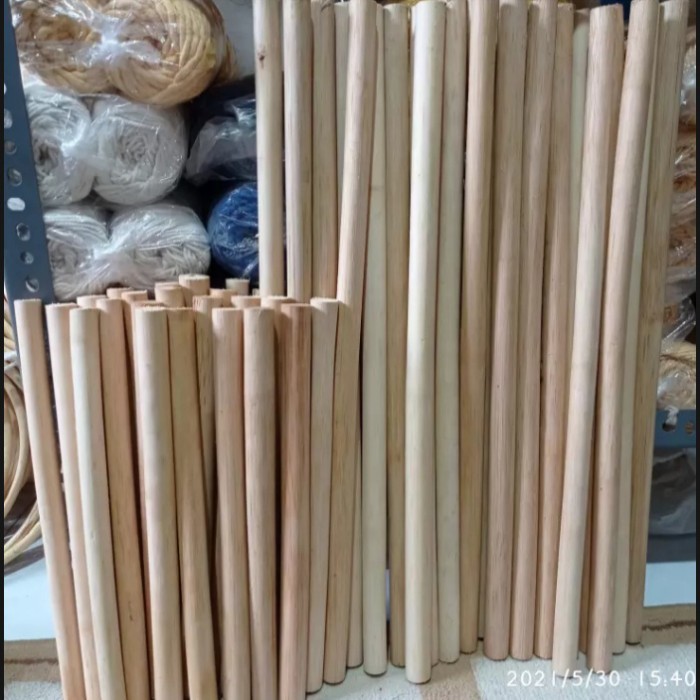 kayu dowel-kayu mecrame panjang 70cm diameter 2cm