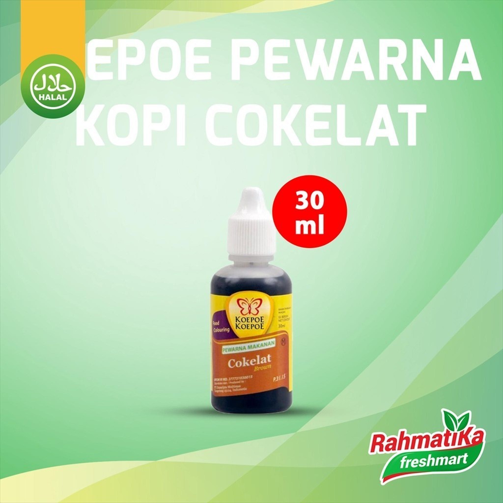 

Koepoe Koepoe Pewarna Makanan Kopi Cokelat / Food Colouring Dark Brown 30 ml