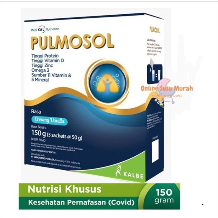 

PULMOSOL Nutrisi Kesehatan Pernapasan 150 gr