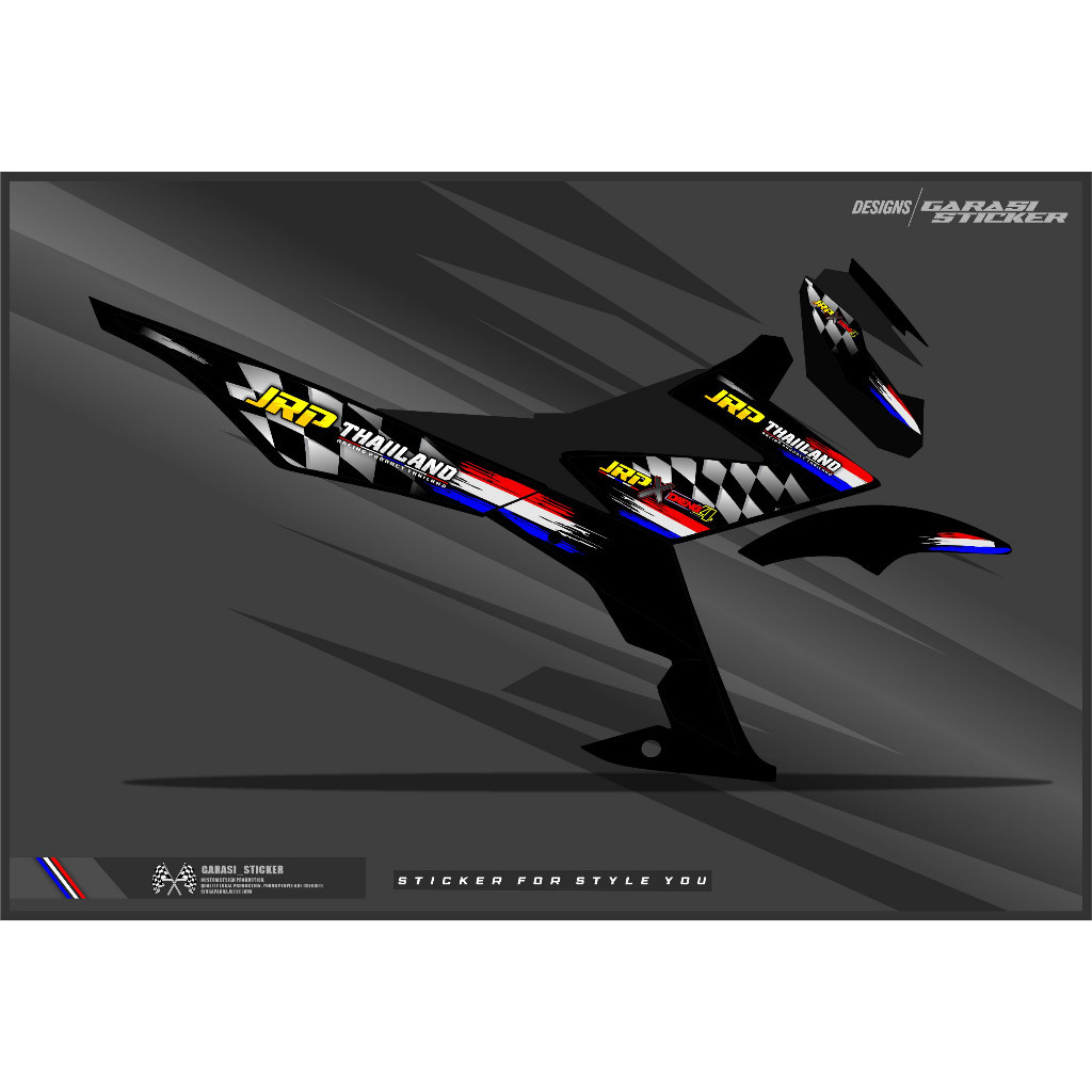 Striping/Stiker All Satria FU 150 Facelift,Injeksi,Barong,Type S JRP Racing Product Thailand