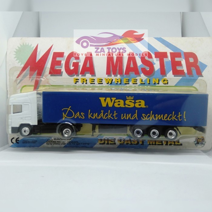 AS27 Diecast Truck Scania Wasa Container by Mega Master Dickie 1:87