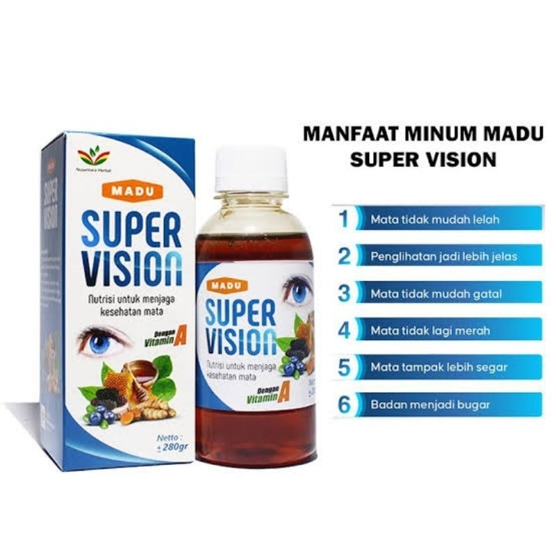 

Madu Super Vision Madu Mata Extrak Bilberry Wortel Madu