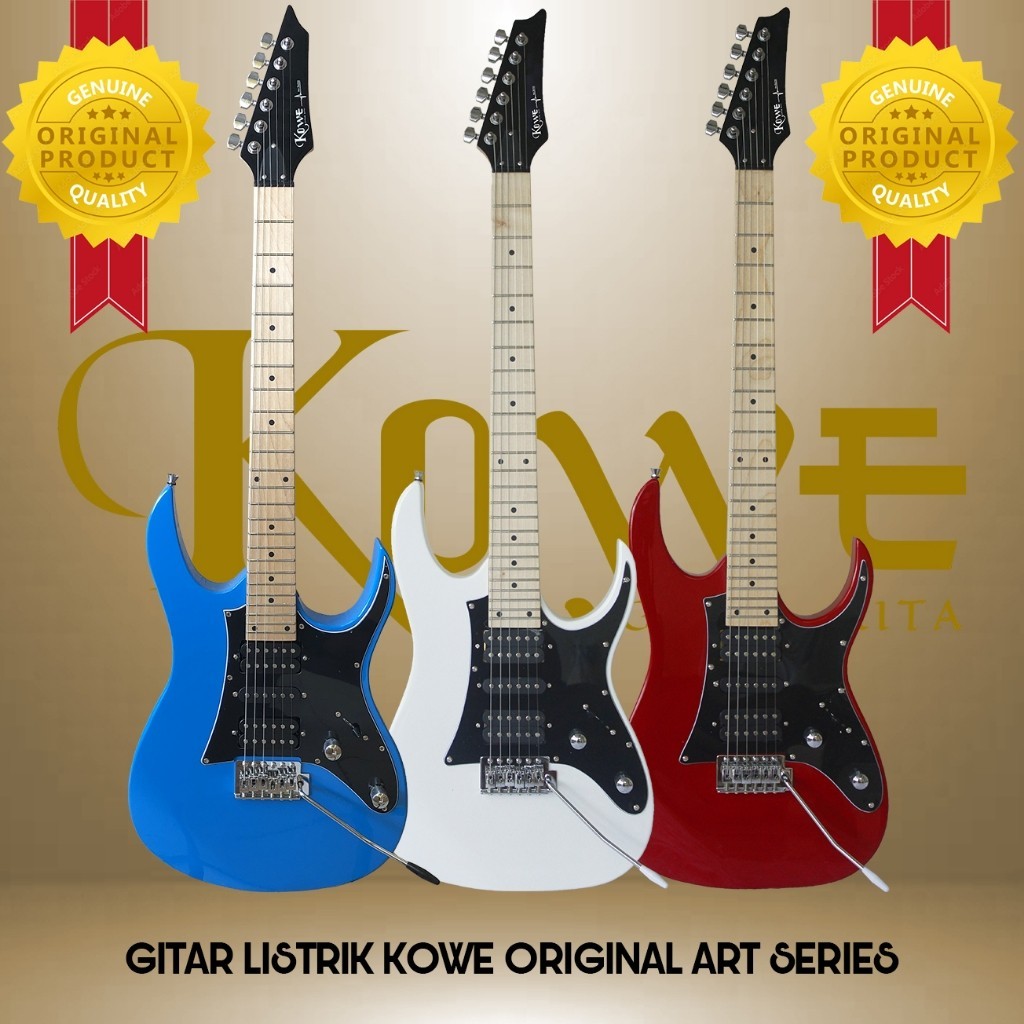 Gitar Listrik Merk KOWE Art Series Bonus Lengkap