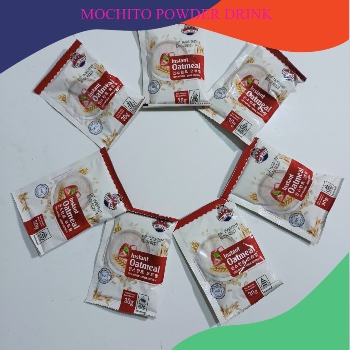 

mr oat instant oatmeal 30 gr sachet/oat meal instan saset 30 gram HALAL