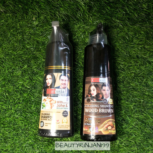 Cultusia Coloring Shampoo Original Black With jahe & Minyak Zaitun 160ml/Hair color shampoo/pikok pe