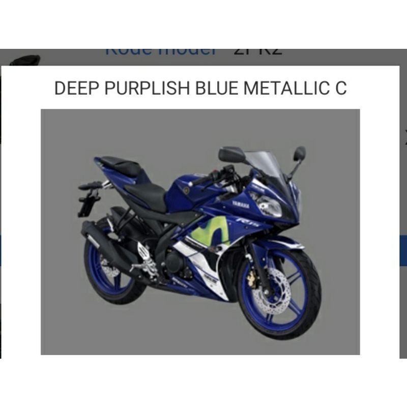 full set body halus r15 v2 lama biru original yamaha