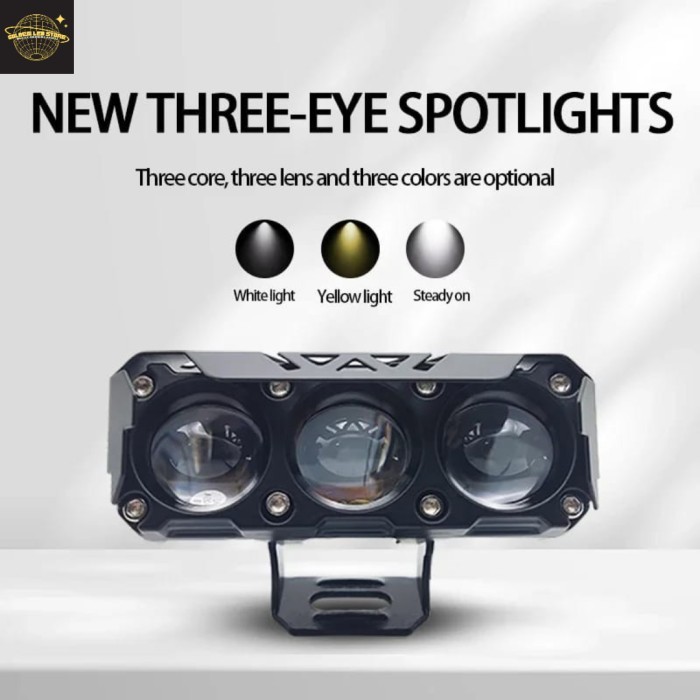 LAMPU TEMBAK MOTOR D3 2 WARNA / LAMPU TEMBAK LASER / LAMPU MOTOR SUPER TERANG