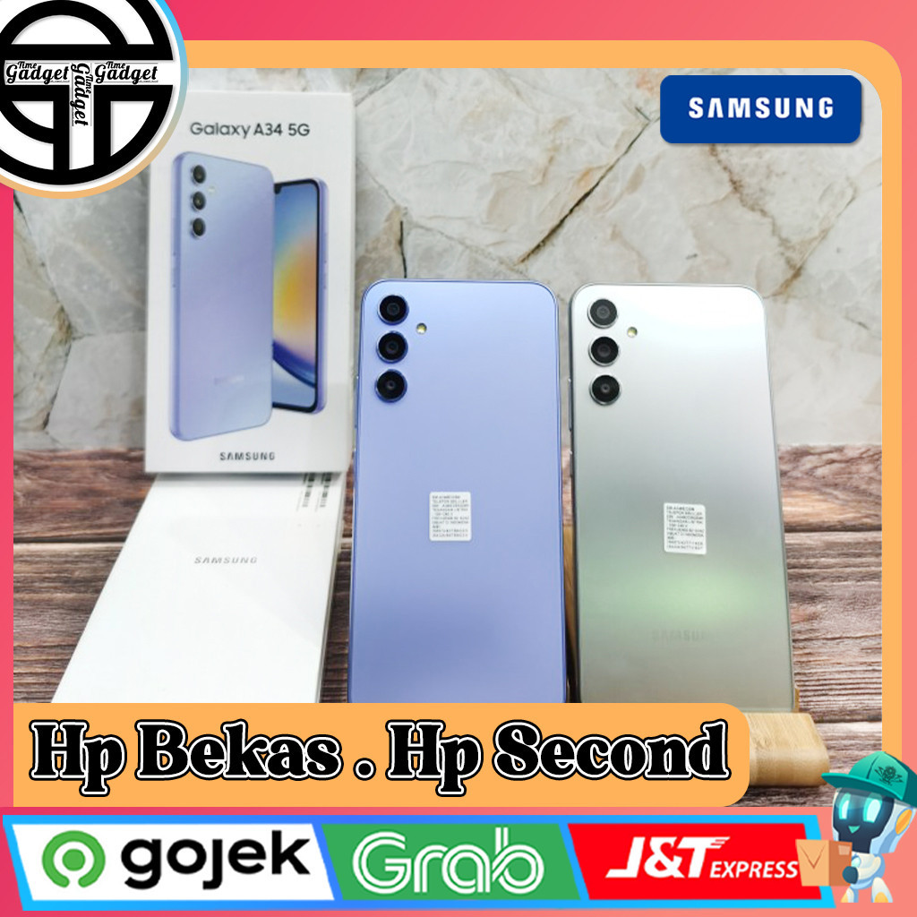 Samsung A34 5G Ram 8/128GB | Ram 8/256GB Second Original Resmi Indonesia