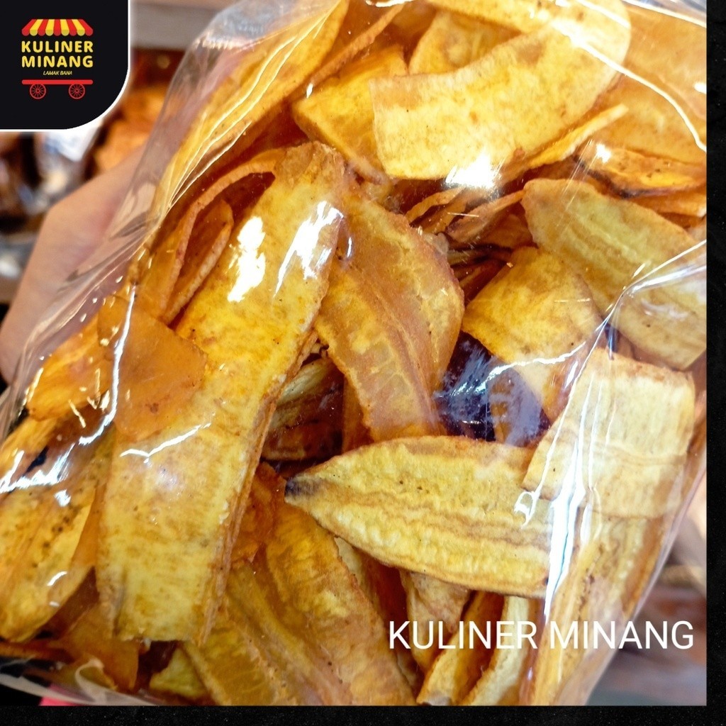 

Kripik Pisang 250g Cemilan Khas Kuliner Minang