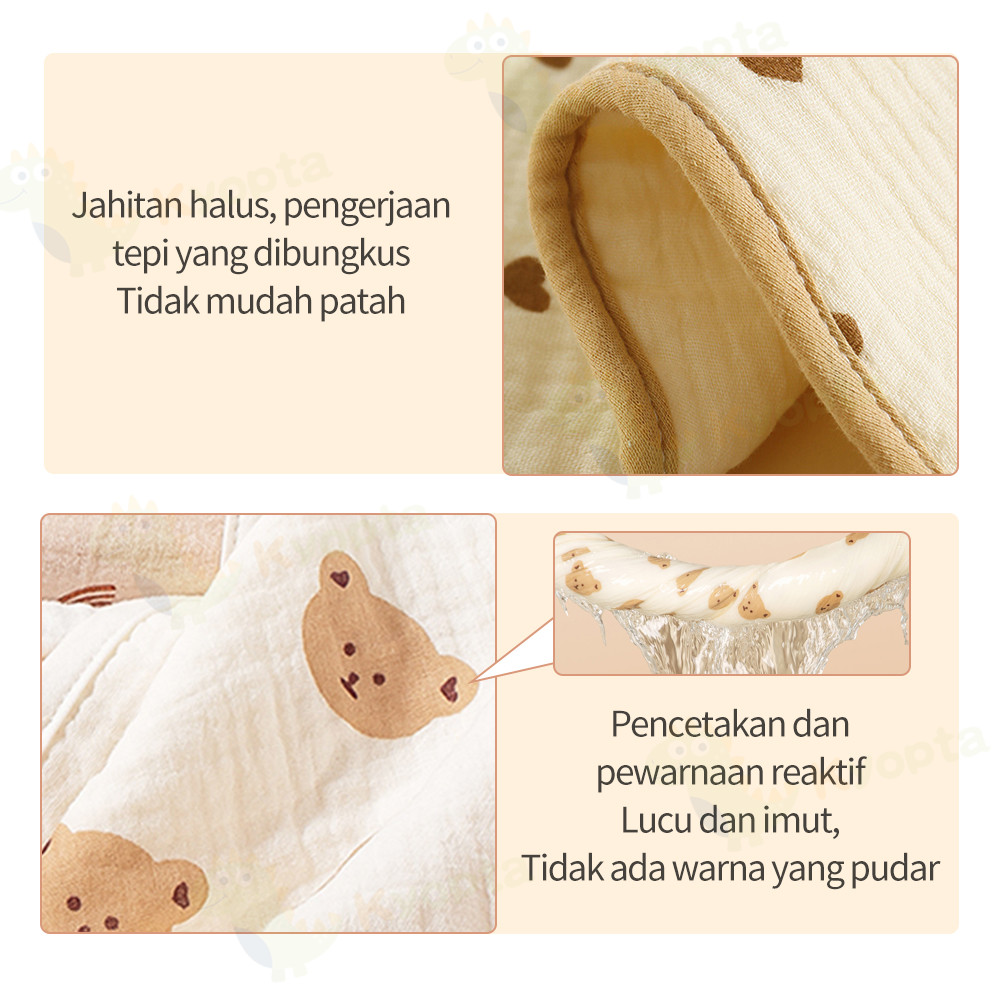 RK Kyopta COD 25x25CM Serbaguna Sapu Tangan Bayi/sapu Tangan Bayi Katun