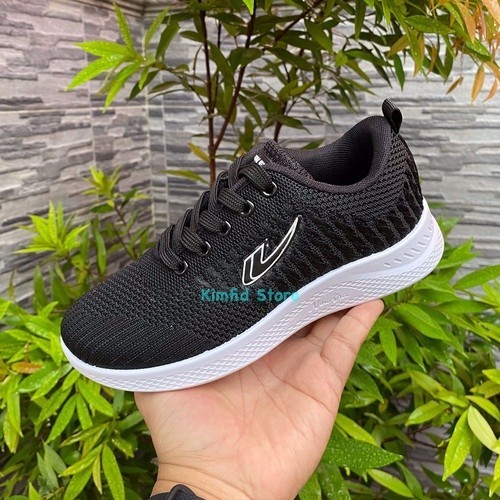 New Era Cindy Sepatu Kasual Spatu Sekolah Sneakers Hitam