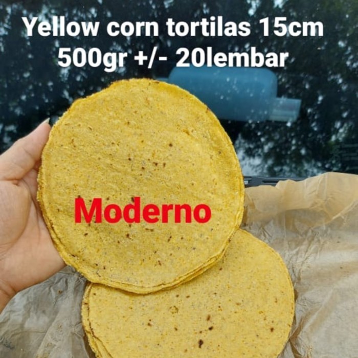 

Yellow corn tortilla / corn tortila 15cm 500gr / tortilla jagung