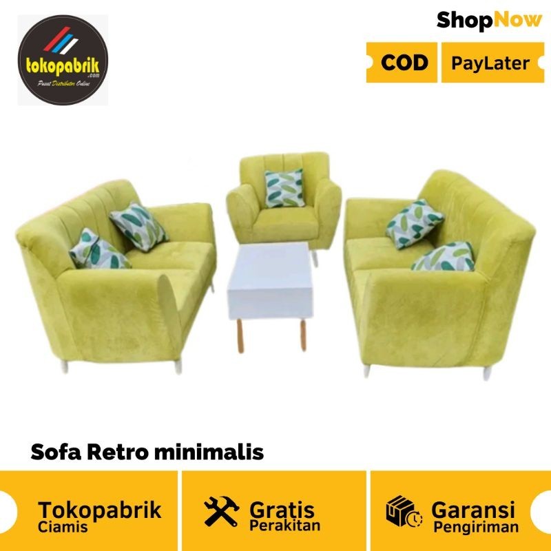 PROMO SALE SHOP Sofa Retro Sofa Tamu 221 Minimalis Sofa Modern Termurah Ciamis Tasik