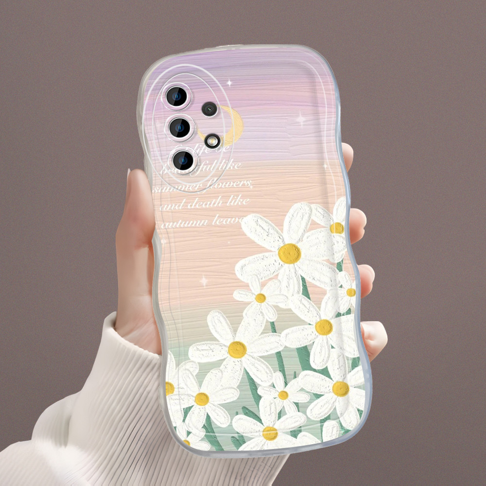 Compitable With Samsung A23 5G Case Softcase Casing Hp Kesing Soft Cassing Flower 3723