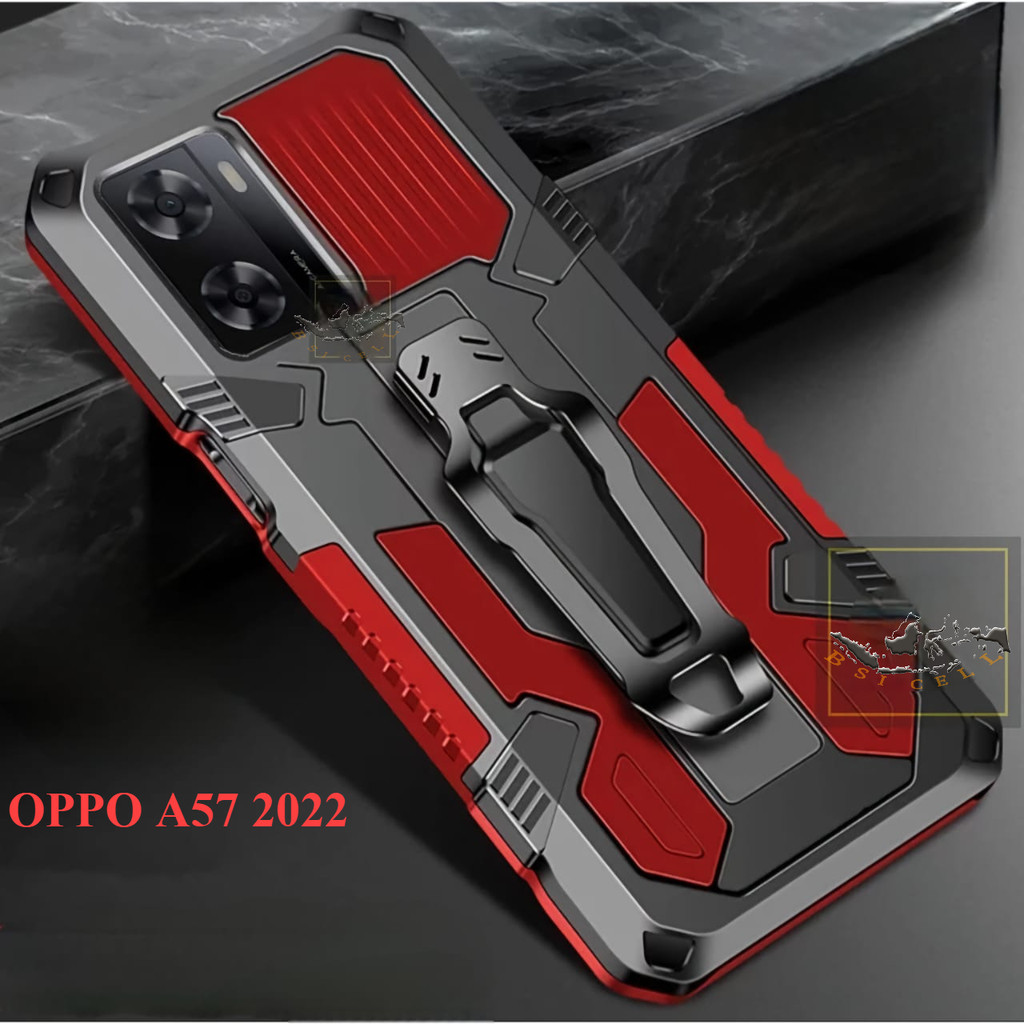 OPPO A57 2022 (CPH2387) CASING STANDING BACK KLIP HARD CASE HP ROBOT NEW COVER
