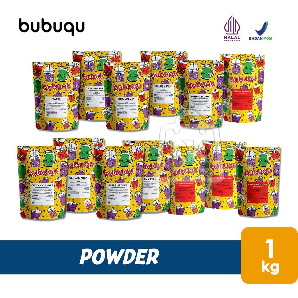 

Minuman Bubuk BUBUQU Powder Drink Aneka Rasa (1 Kg)