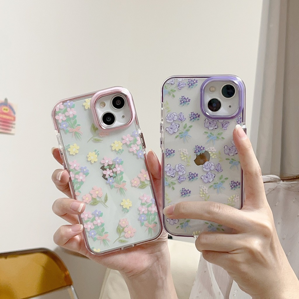 ( semua murah 2) Gaya Korea Soft case TPU Case iphone 11 12 13 14 15 pro max Anti-sidik jari casing 
