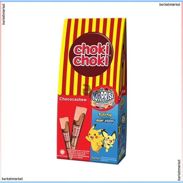 

CHOKI CHOKI SURPRISE CHOCOCASHEW 5 PCS X 10 GR COKLAT