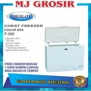 FRIGIGATE F 300 CHEST FREEZER BOX 300 L LEMARI PEMBEKU 300 LITER