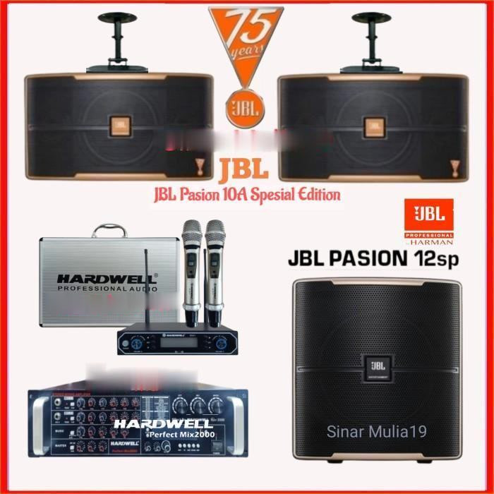 Paket Karaoke JBL Pasion 10 Sub JBL Pasion 12 SP / Mic Hardwell CLX 1 ORIGINAL