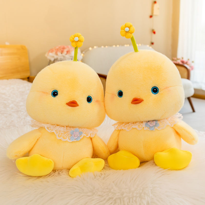 Boneka Ayam Ayam Kuning Lucu Mainan Anak Perempuan Bantal Lempar Super Lembut Boneka Tidur Hadiah An