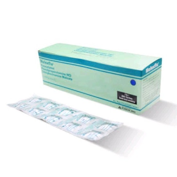 Molexflu / 150 kaplet -- Obat Batuk Pilek Panas pereda Flu Demam dan Sakit Kepala tablet spt Molekfl