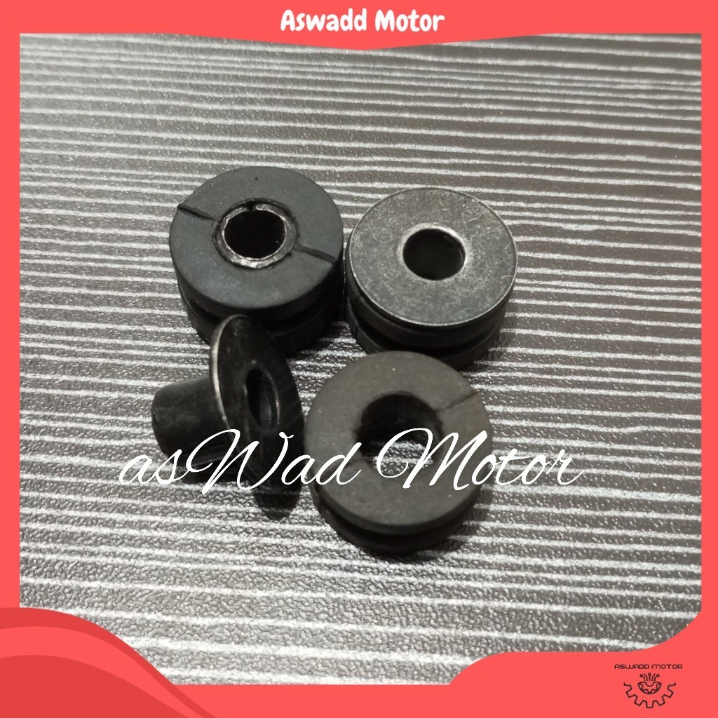 (ORI)KARET BODY + RING BOSH M6 TAMENG KNALPOT UNIVERSAL / GROMET / KARET BODY / RING BOSH / BOSH RIN