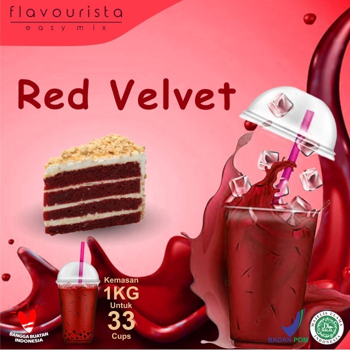 

[Ready] Flavourista Easy Mix - Bubuk Minuman Rasa Red Velvet 1000 gram