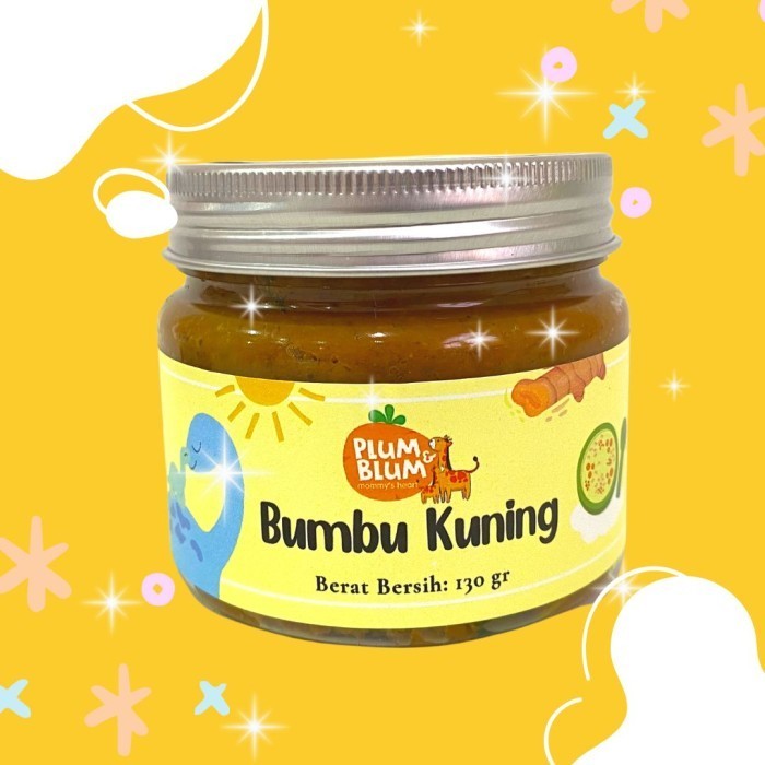 

[New] Plumandblum Bumbu Masak Mpasi Alami Serbaguna No MSG - Bumbu kuning, Jar