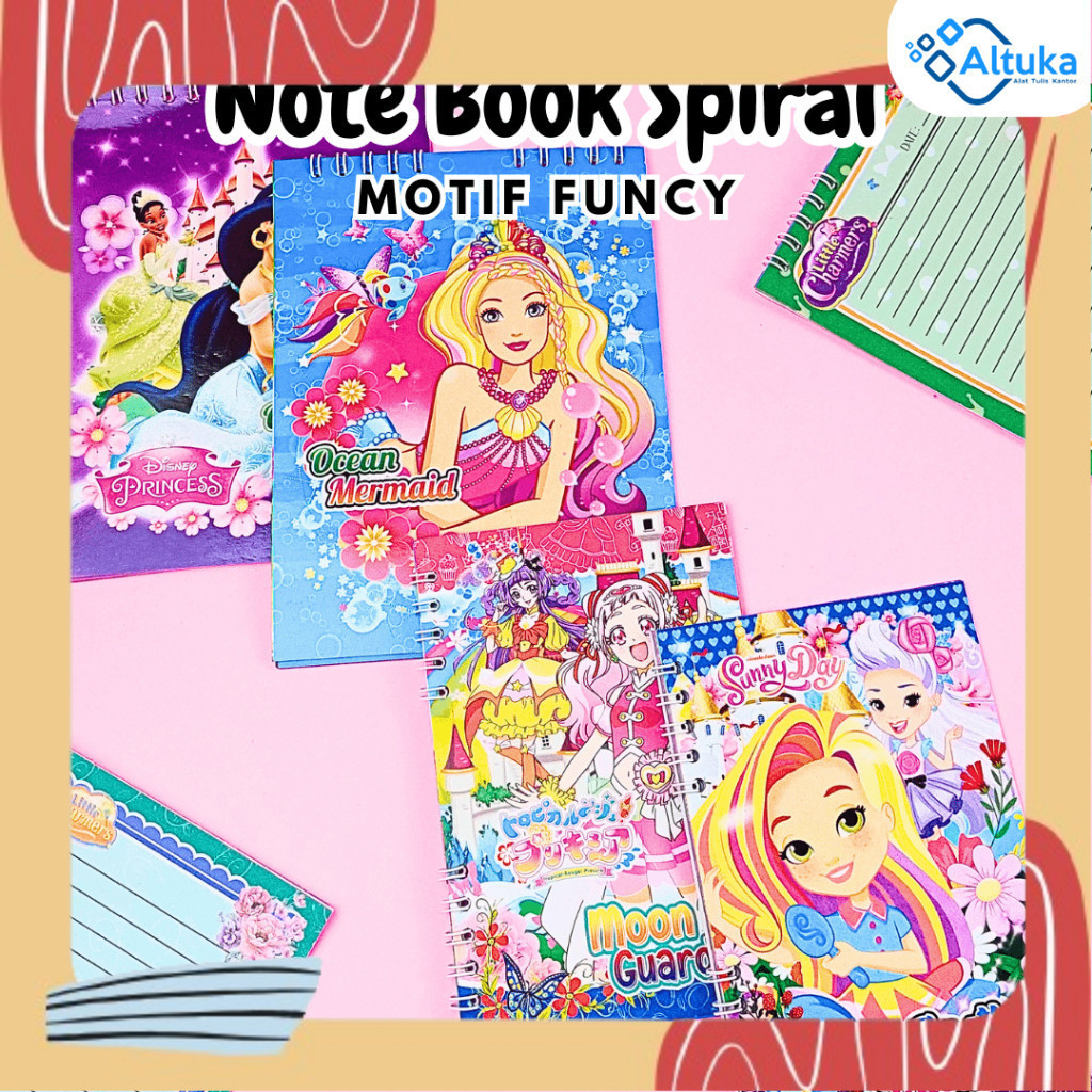 

Memo Spiral Funcy / Diary Funcy Motif Lucu