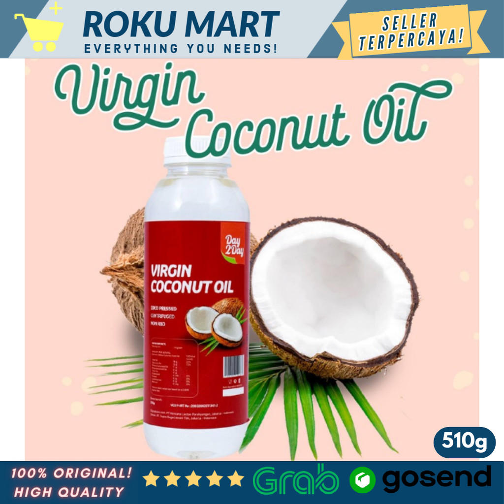 

Day 2 Day Virgin Coconut Oil 510 g / Day 2 Day VCO Minyak Kelapa Murni