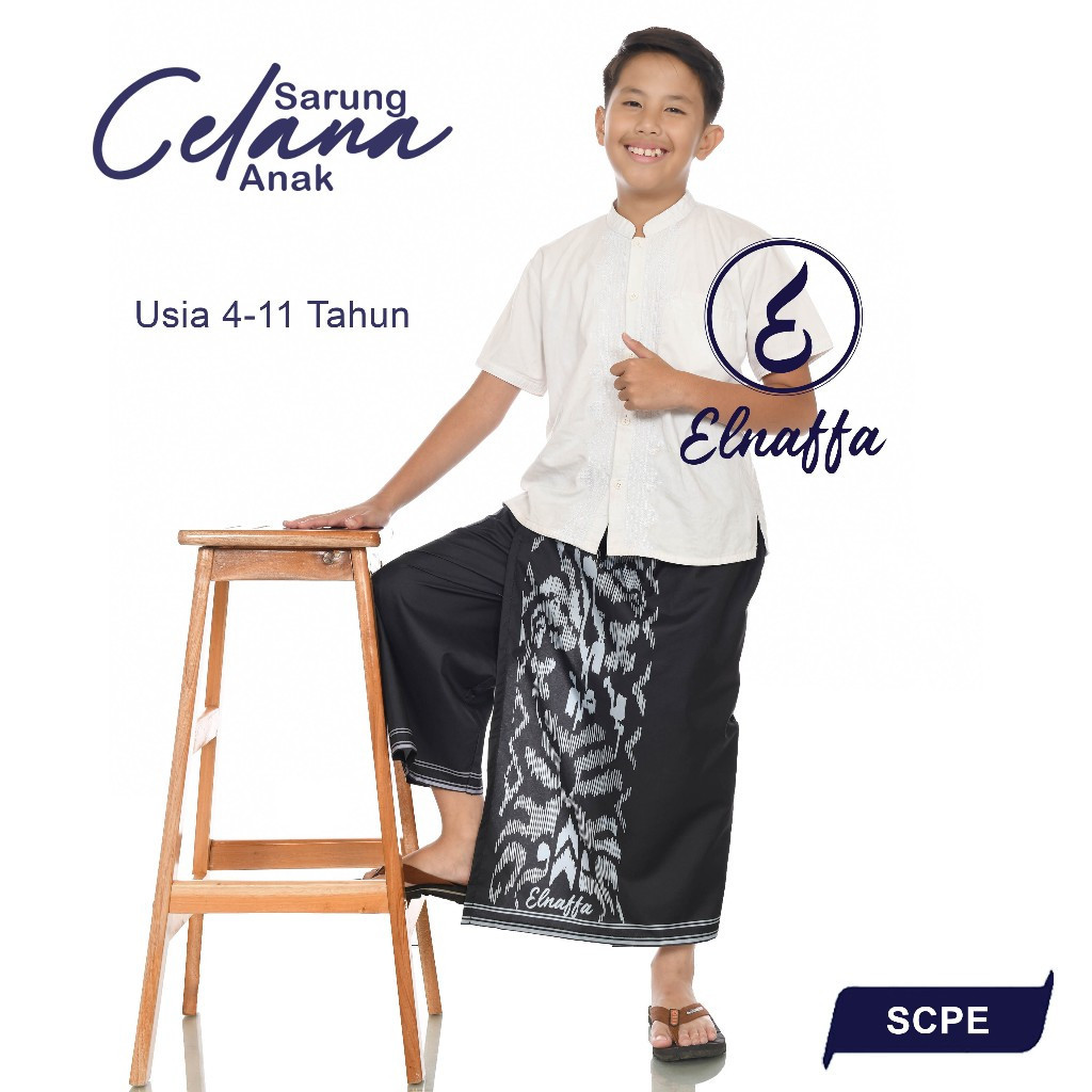 Elnaffa-Sarung Celana Motif Batik Usia 4-11 Tahun SC411-2