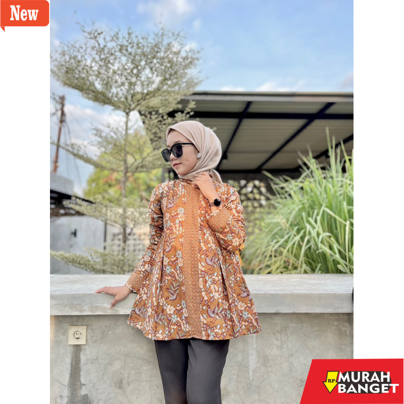 Blouse Wanita Kekinian Amanda blouse batik wanita
