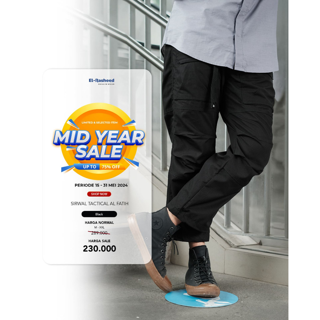 Yen - Yasmeera - Sirwal Tactical Al Fatih Pants Celana Pria Dewasa