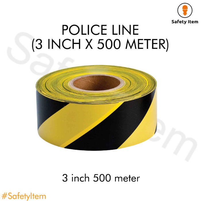 PROMO Police Line 3 inchi 500 meter / Police Line 3 inch 500 m / Garis Polisi 3" 500m