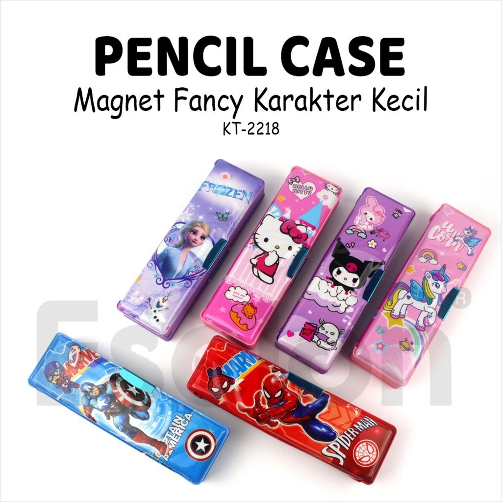 

Kotak Pensil Magnet Karakter KT-2218 /Tanpa Rautan/ Tempat Pensil