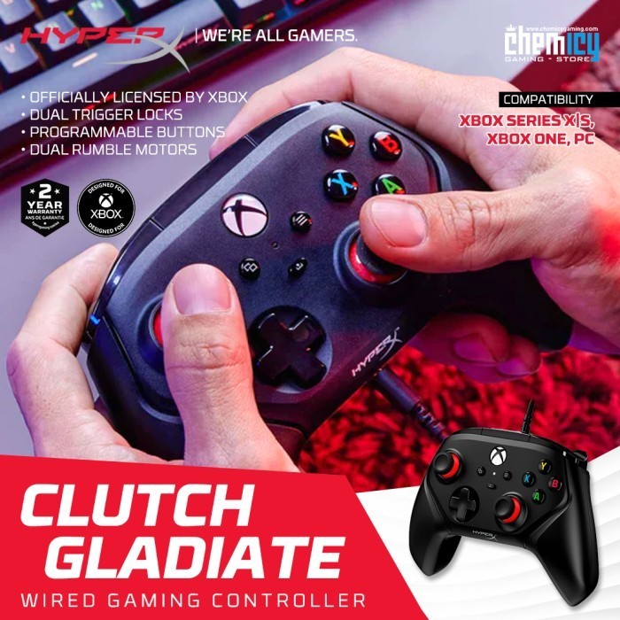 BEST- HyperX Clutch Gladiate Joystick / Stick / Gamepad Gaming Controller