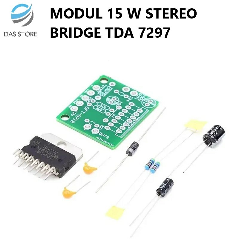Modul speaker Modul 15W Stereo Bridge TDA7297 Power Amplifier