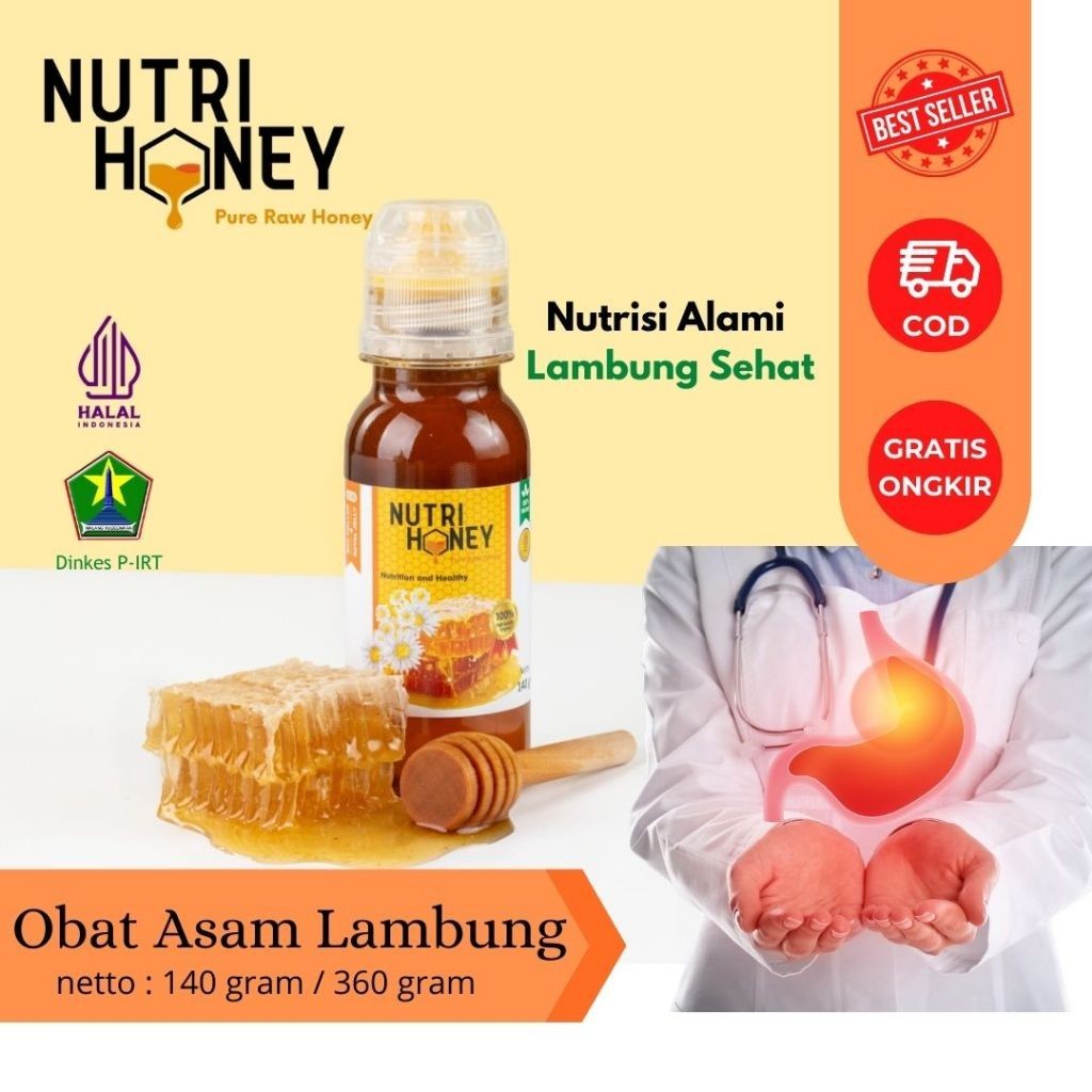 

Nutrihoney - Madu Raw Honey Herbal Solusi Atasi Asam Lambung Maag Nyeri Uluh Hati & GERD